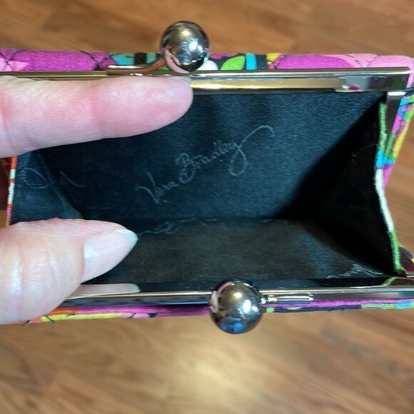Vera Bradley Small Kisslock Wallet Va Va Bloom - Picture 4 of 7